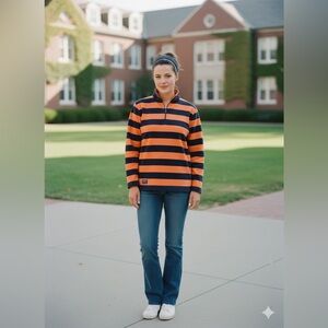 Ralph Lauren Striped Rugby | Old Money • Collegiate Core • Layering Essential L